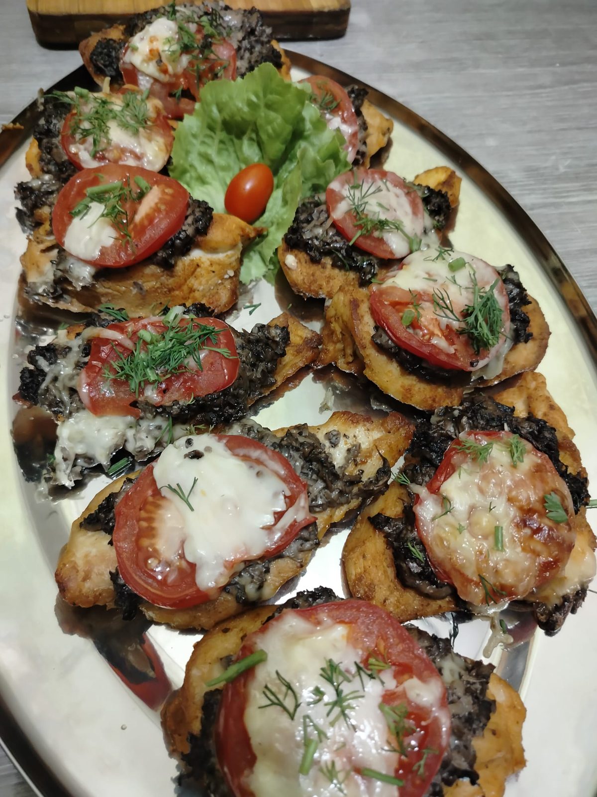 Przekąski na imprezę okolicznościową, bruschetta w Barze Agawa